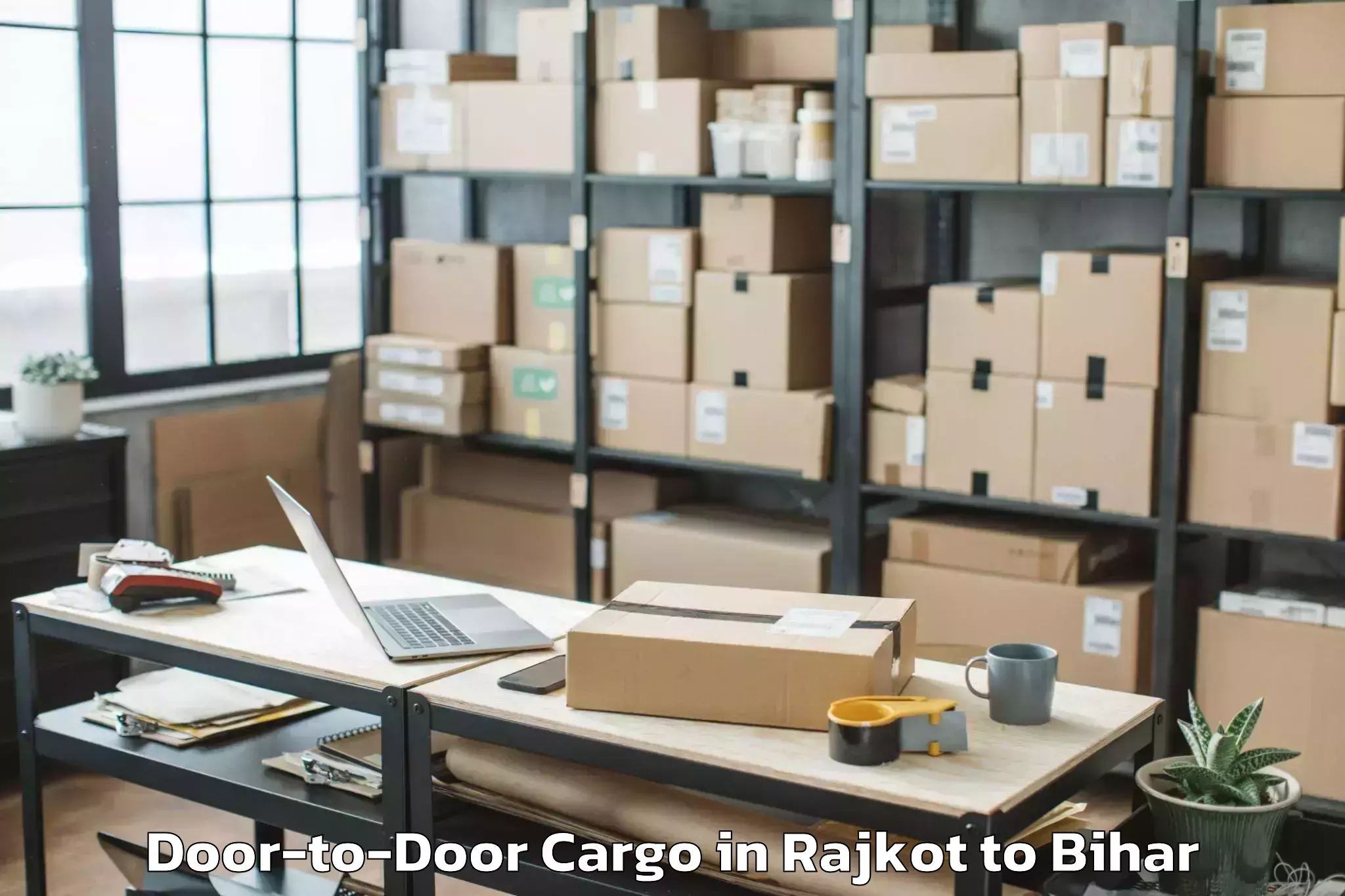 Professional Rajkot to Luckeesarai Door To Door Cargo